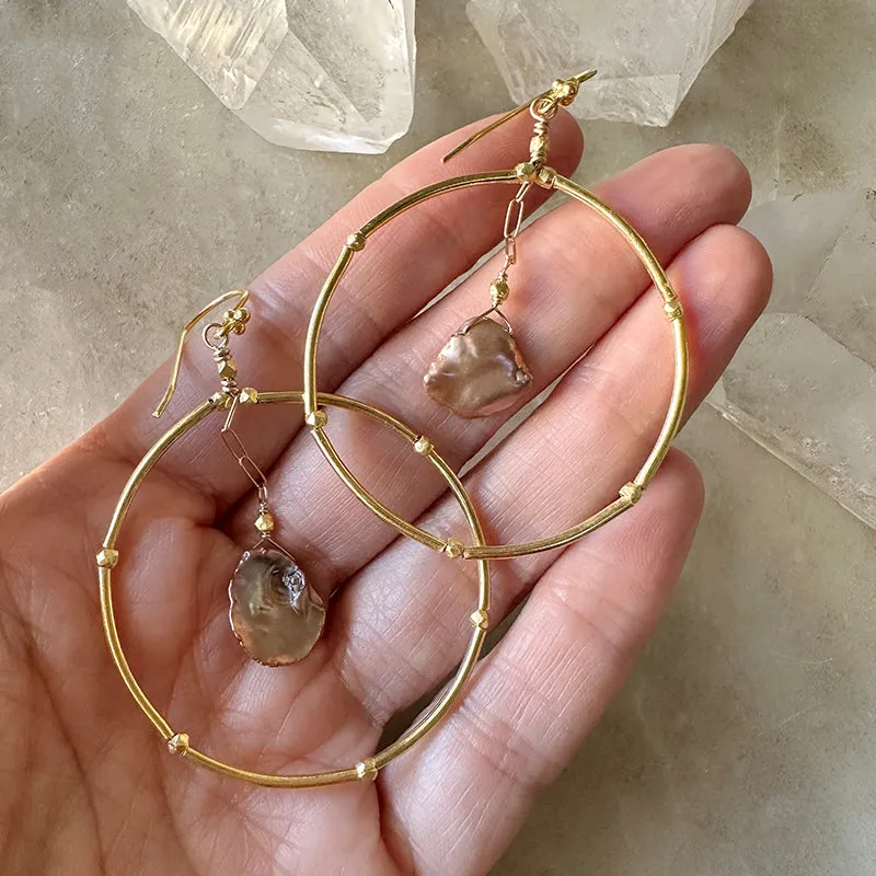 Acacia Hoop Earrings