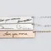 Actual Signature Handwriting Bracelet,  6 mm 2" bar