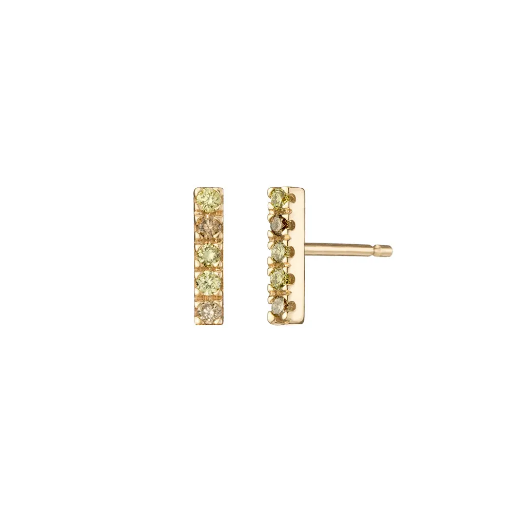 Aegean Green Bar Studs