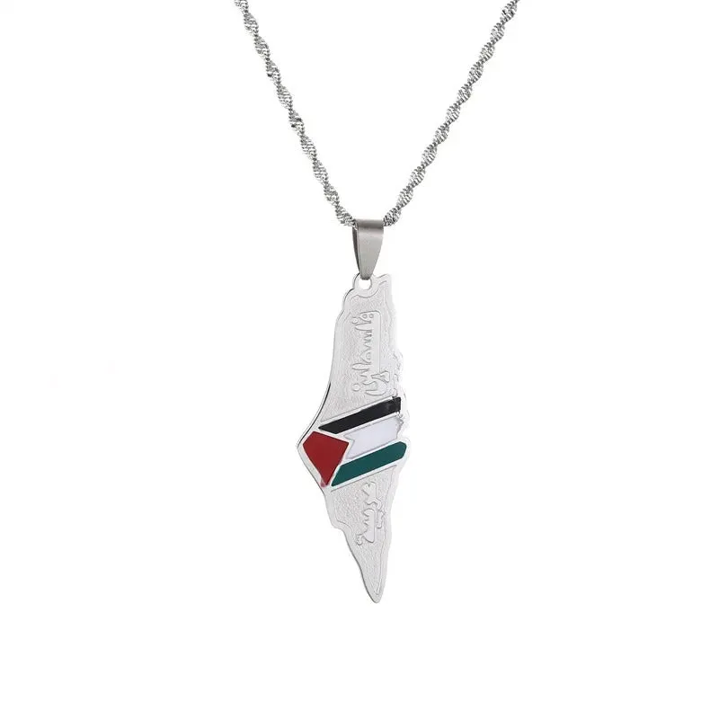 Al-Aqsa Mosque Palestine Map Flag Ring