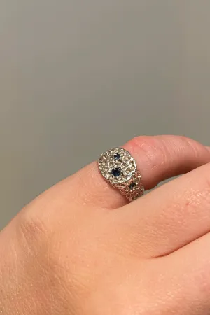 Alexandra Dodds Gemmy Pinky Signet - Silver Blues