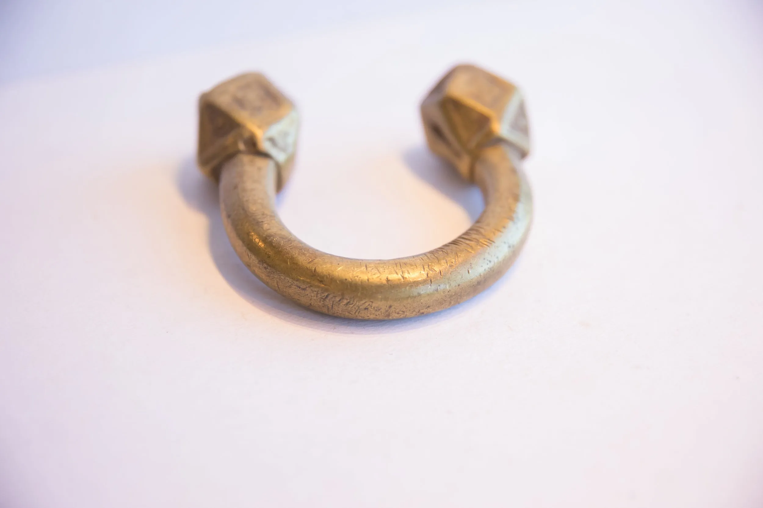 Antique African Geometric Base Cuff Bracelet