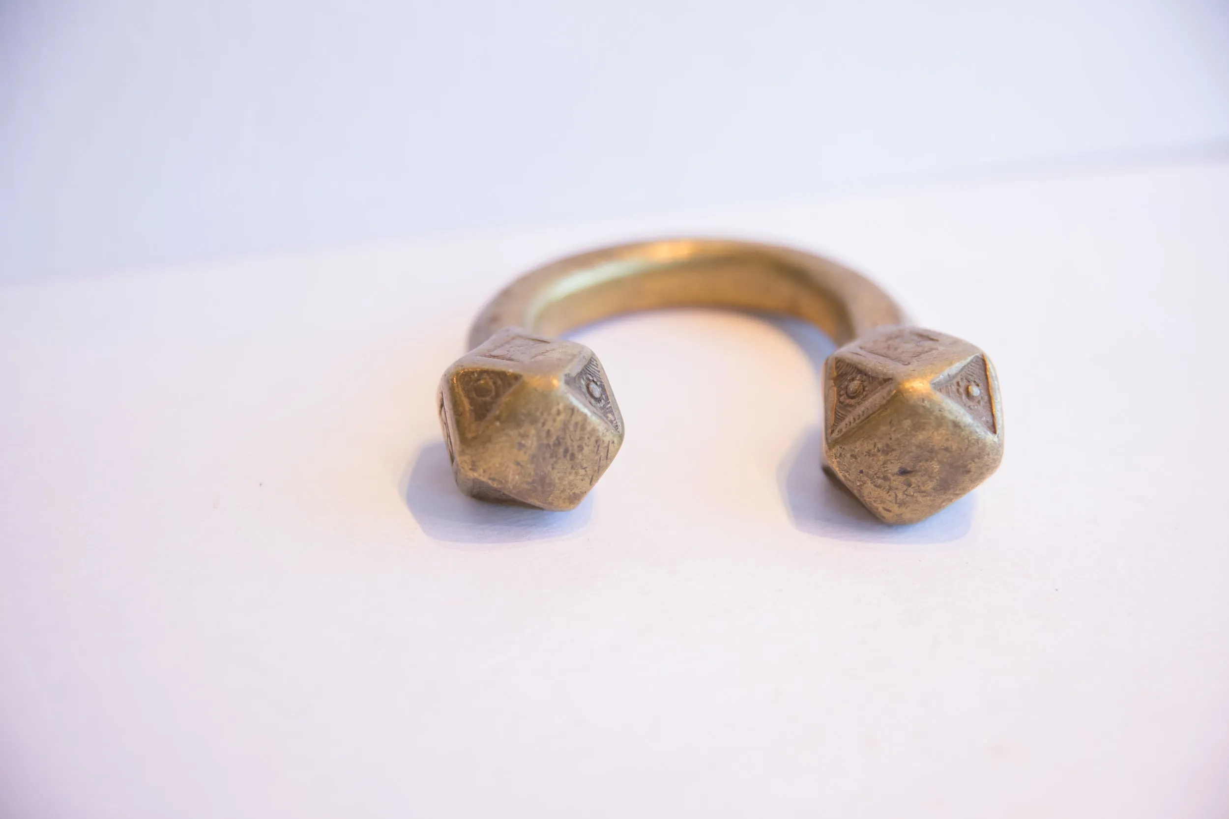 Antique African Geometric Base Cuff Bracelet