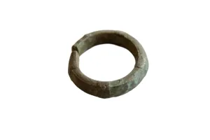 Antique African Oxidized Bronze Cuff Bracelet