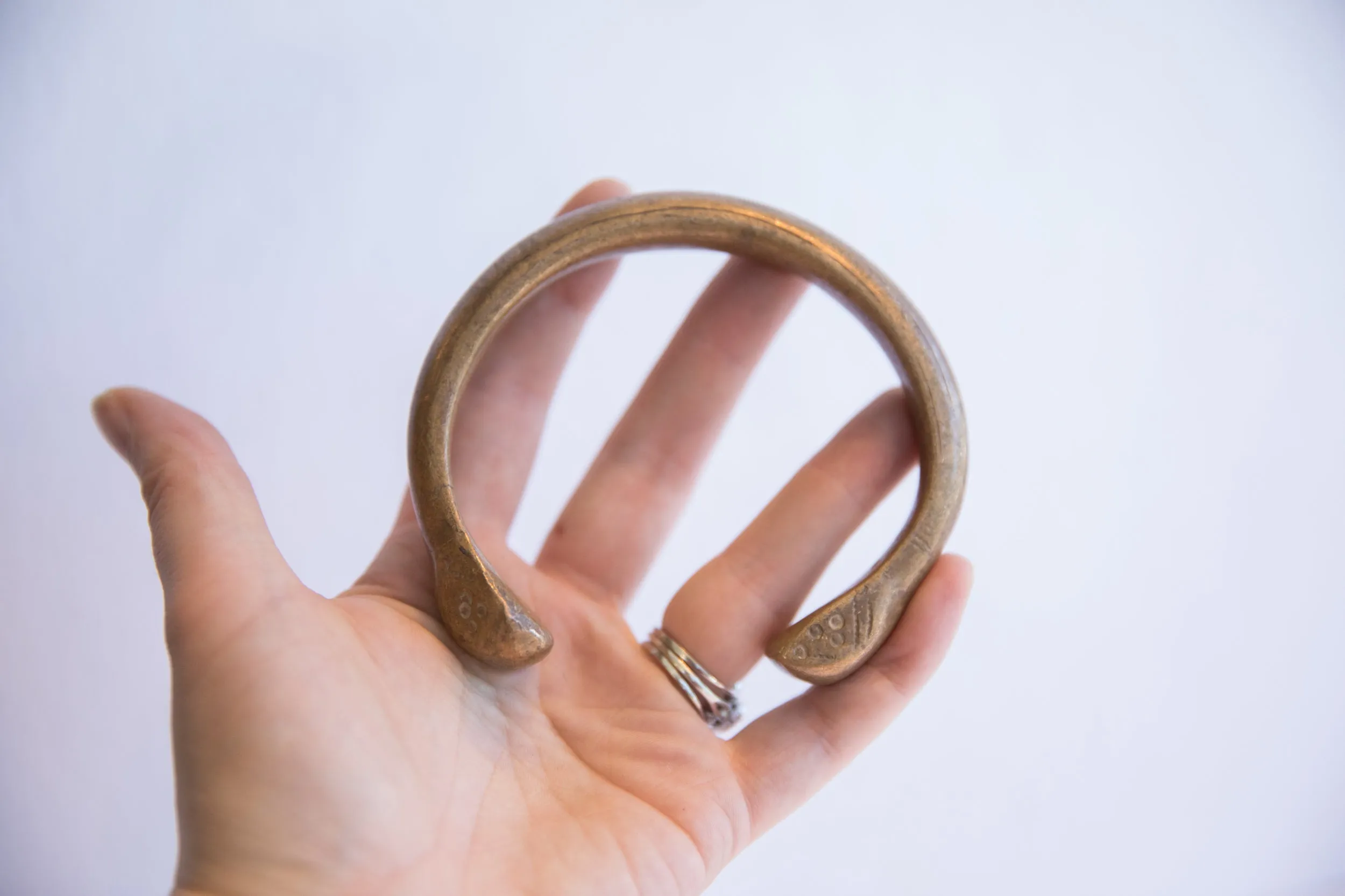Antique African Snake Cuff Bracelet