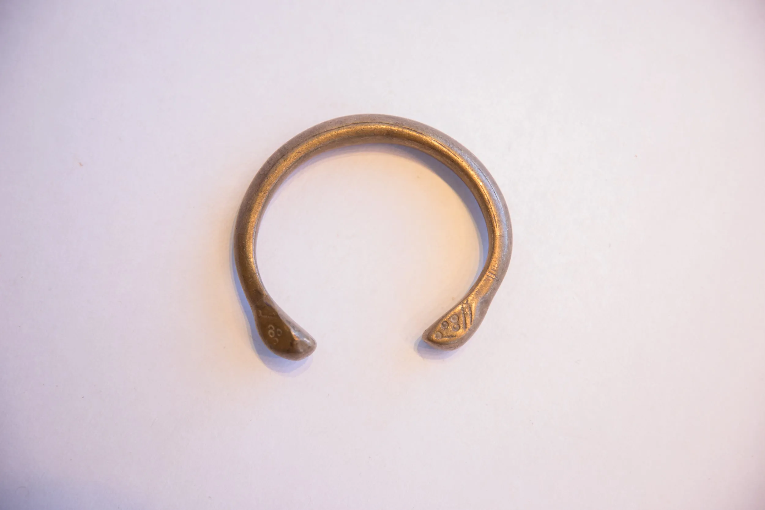 Antique African Snake Cuff Bracelet
