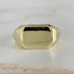 Antique Allsopp Brothers Signet Ring 10k
