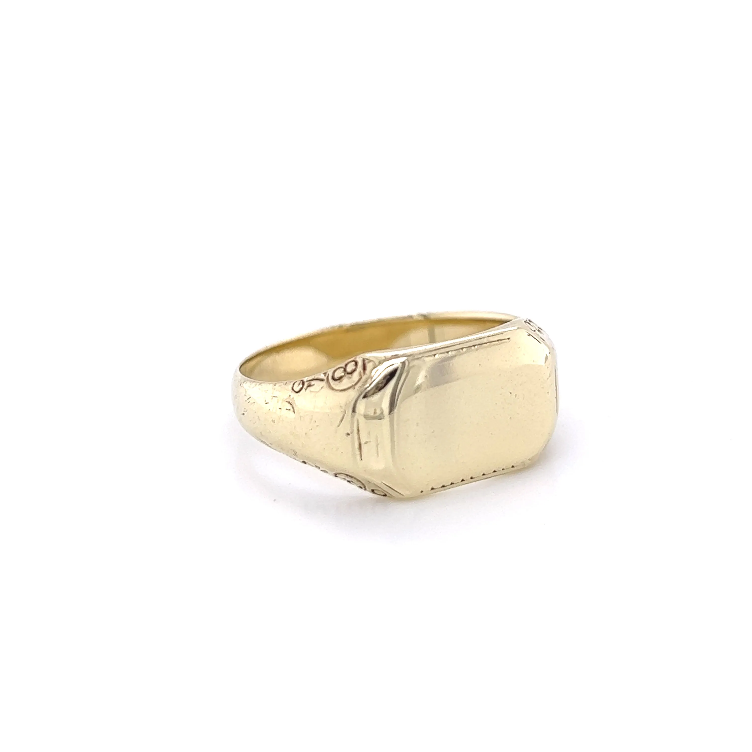 Antique Allsopp Brothers Signet Ring 10k