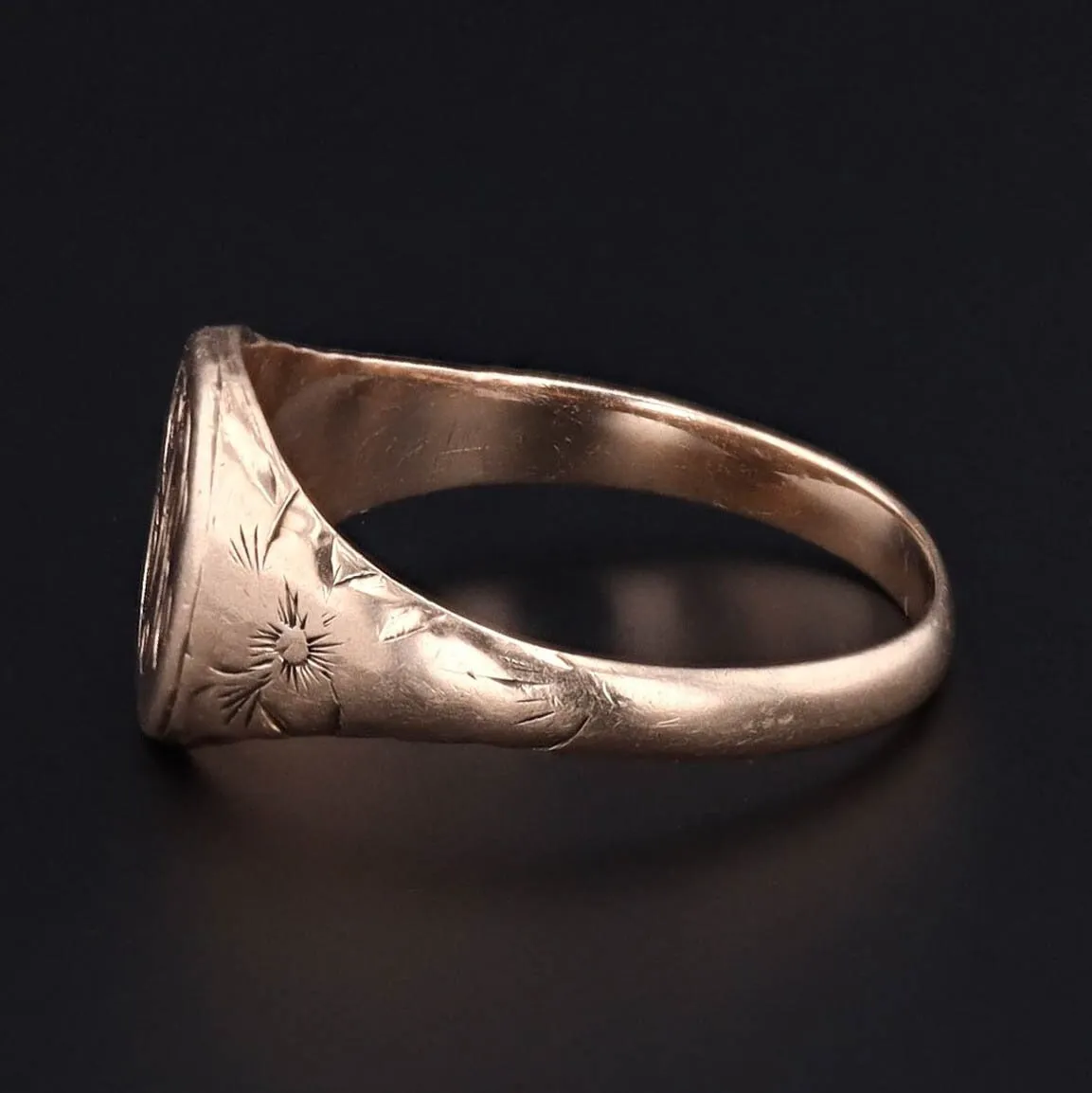 Antique Signet Ring | EFR Initial Ring