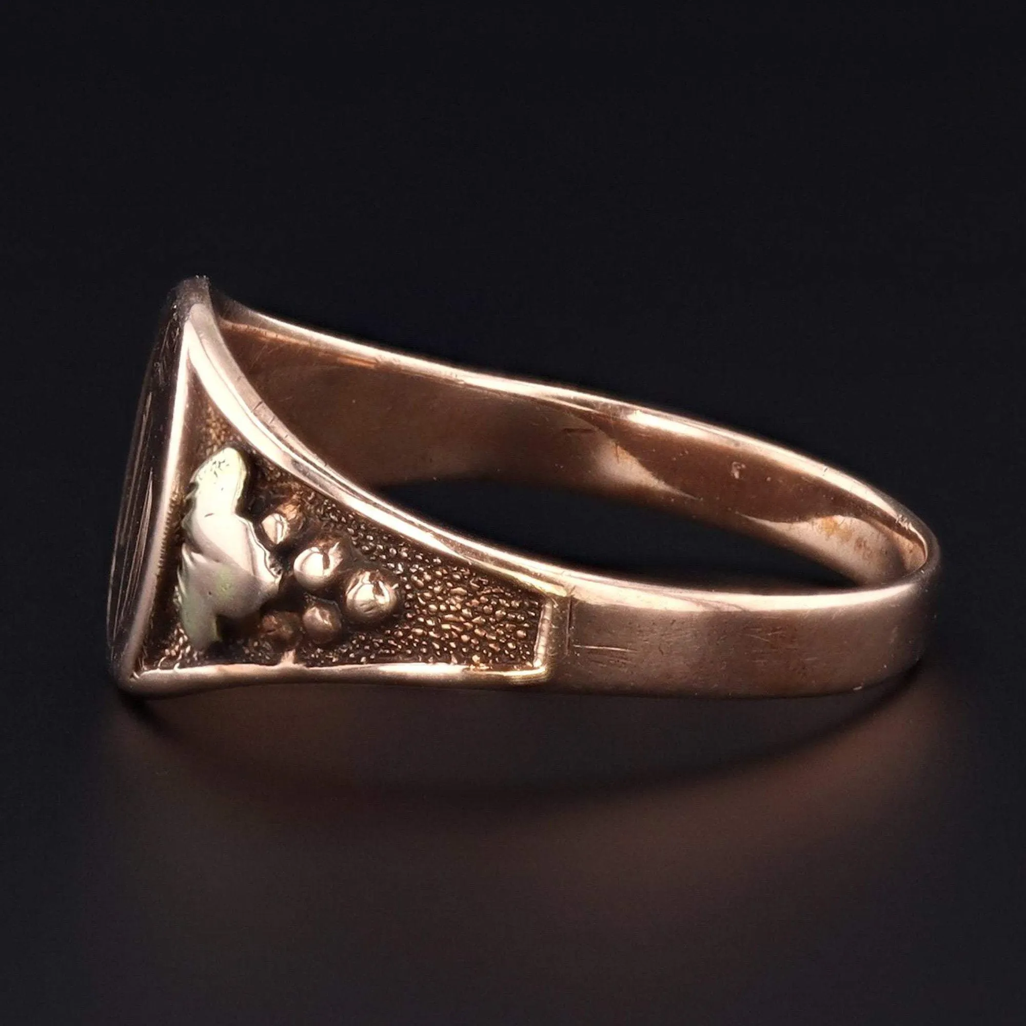 Antique Signet Ring | Letter G or D Initial Ring