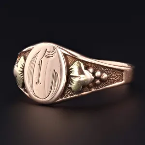 Antique Signet Ring | Letter G or D Initial Ring