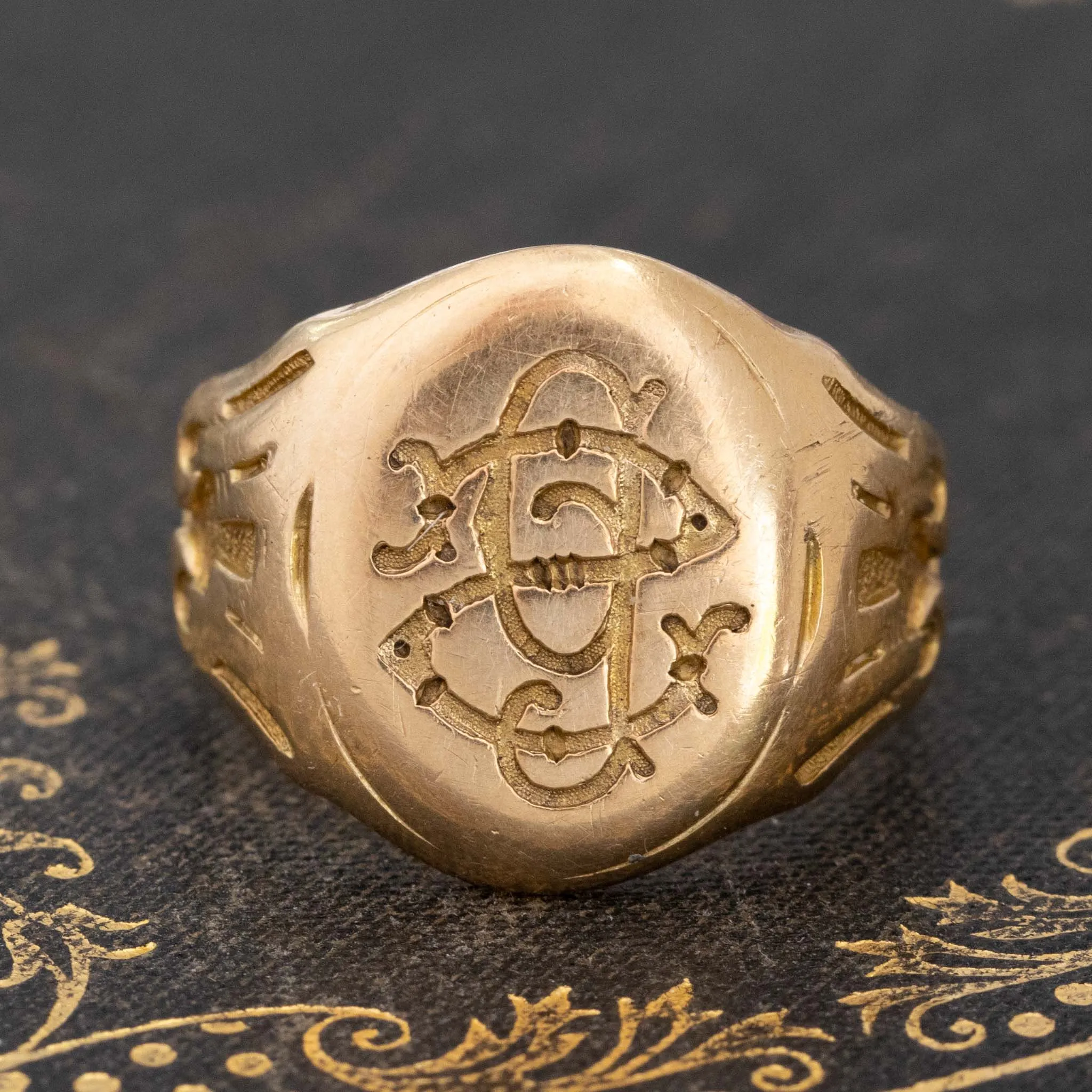 Antique SP Signet Ring