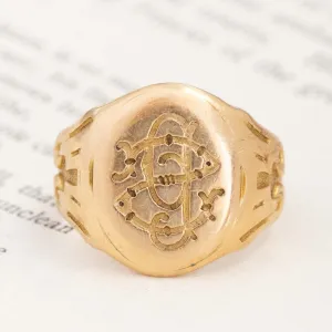 Antique SP Signet Ring