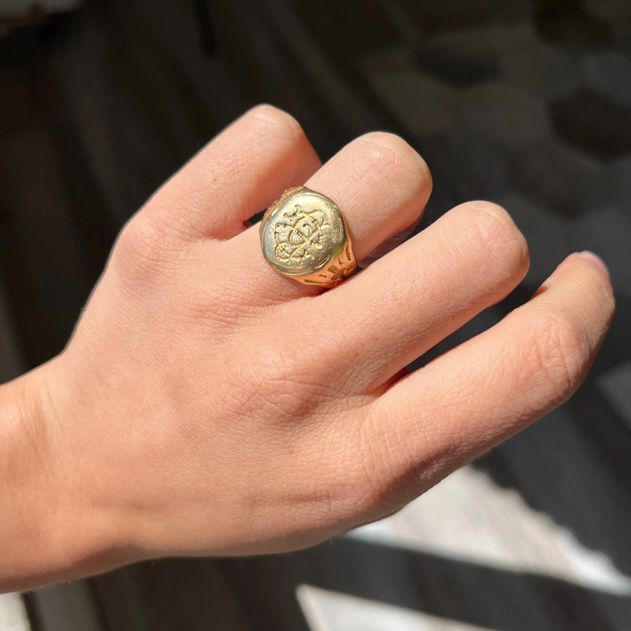 Antique SP Signet Ring