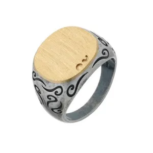 Ara Round Signet Ring