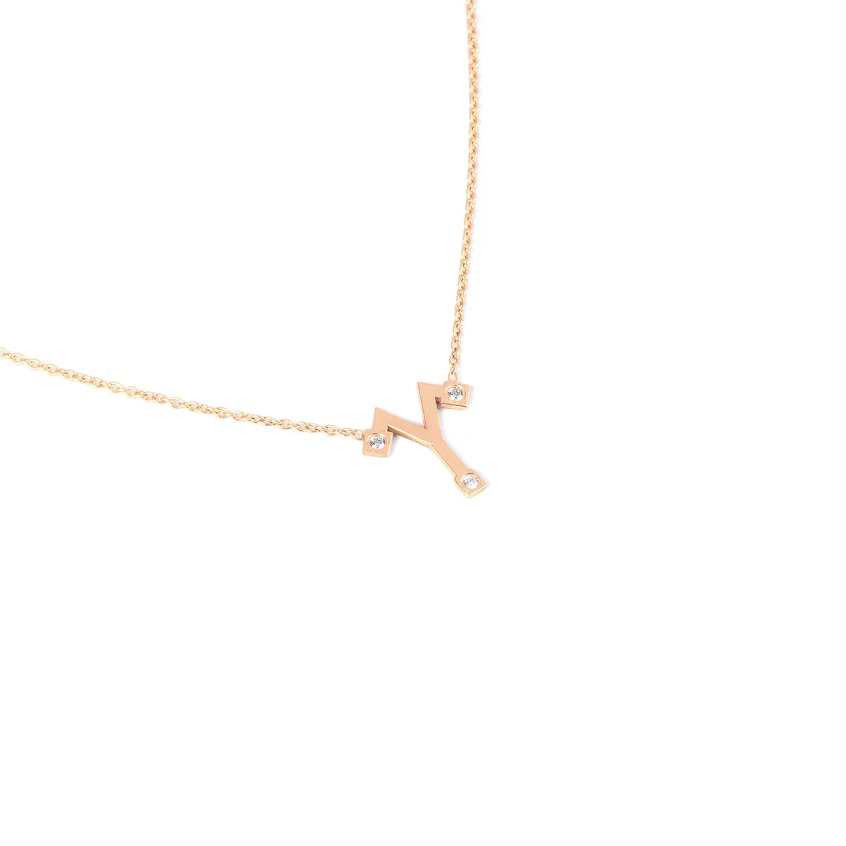 Aries Zodiac Sign Diamond Necklace