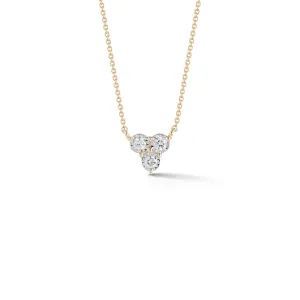 Ava Bea Diamond Trio Necklace in Yellow Gold