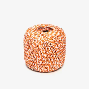 Bakers Twine / Macrame String 1mm Orange/White TO BE DISC