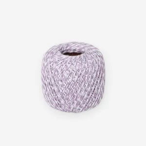 Bakers Twine / Macrame String 1mm Purple/White TO BE DISC