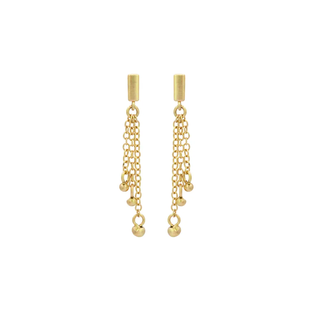 Ball Bar Dangle Earrings
