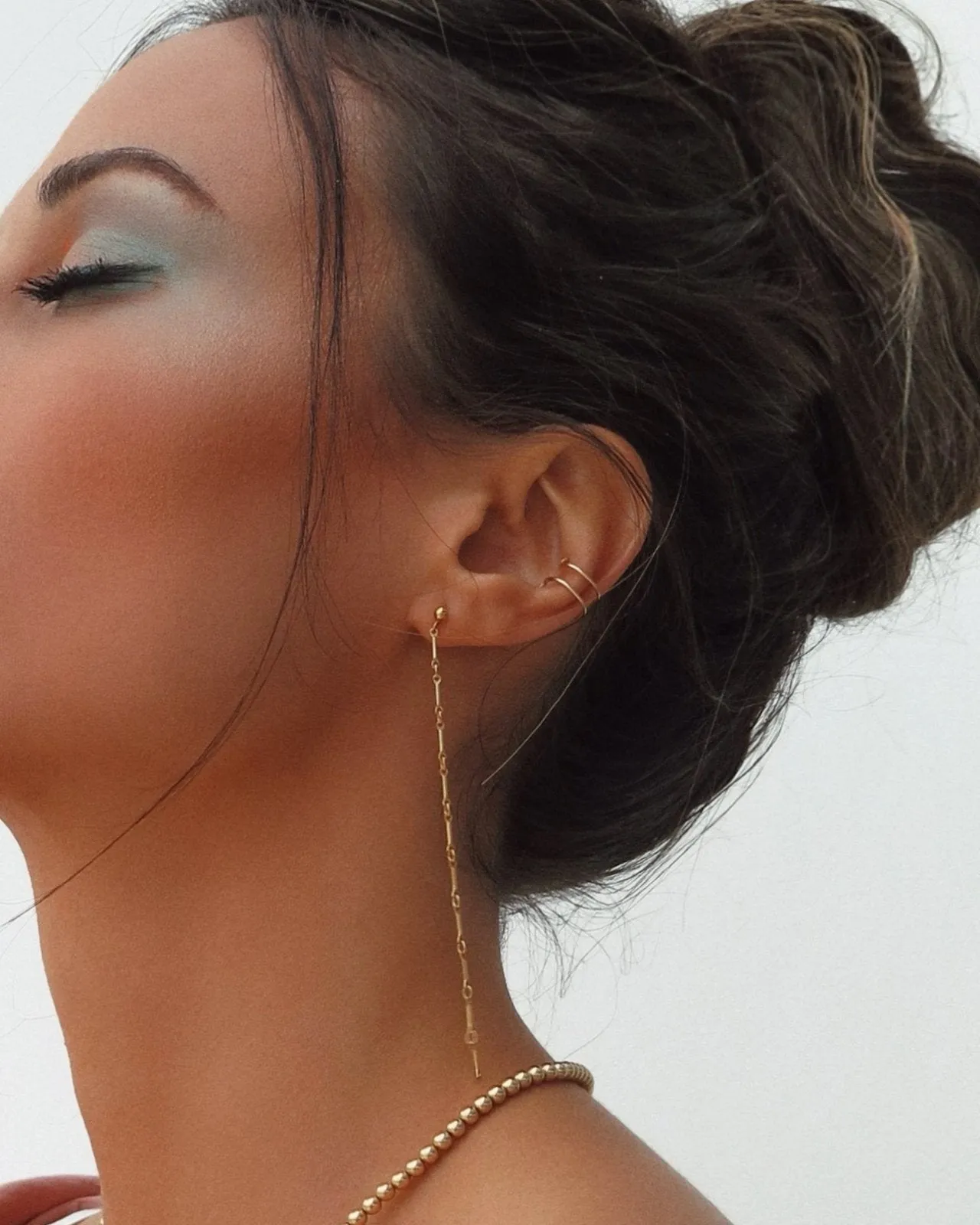 Bar Chain Drop Earrings