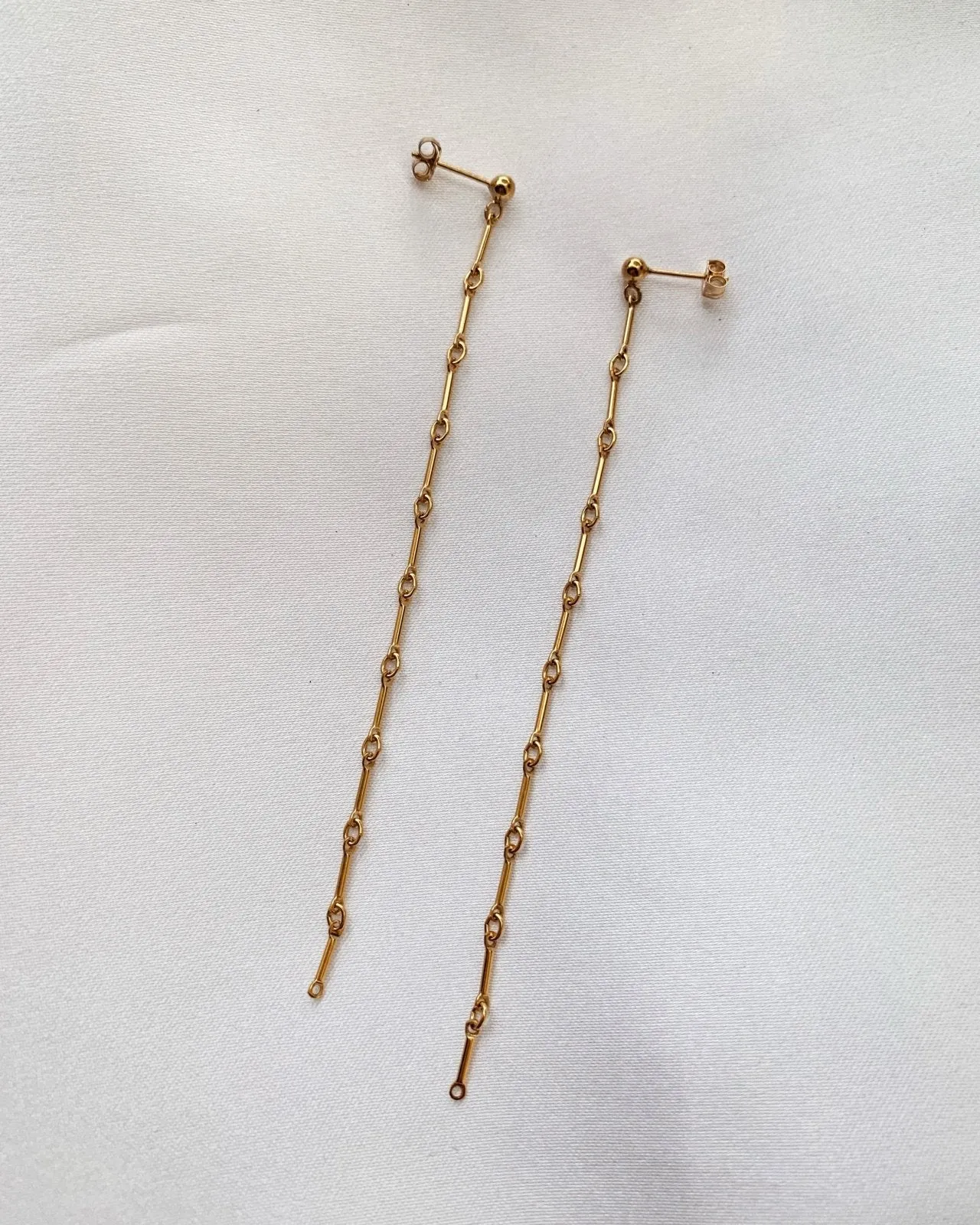 Bar Chain Drop Earrings