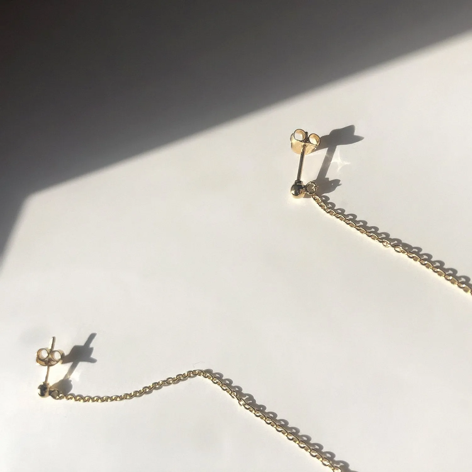 BAR Jewellery Never-ending Road Earrings | Gold Plated