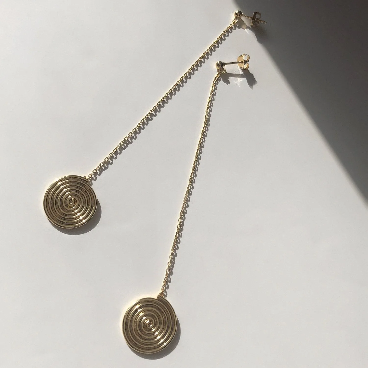 BAR Jewellery Never-ending Road Earrings | Gold Plated