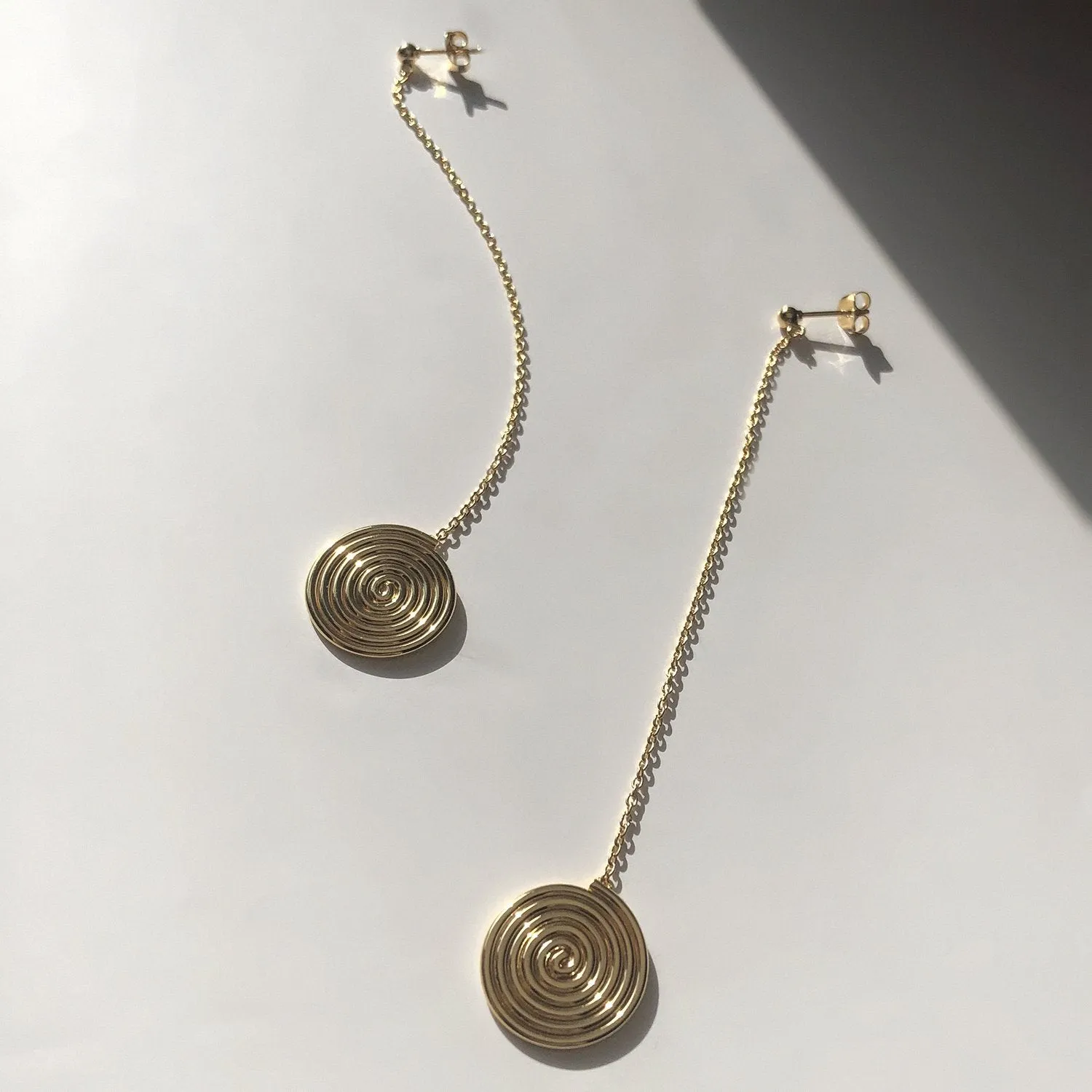 BAR Jewellery Never-ending Road Earrings | Gold Plated