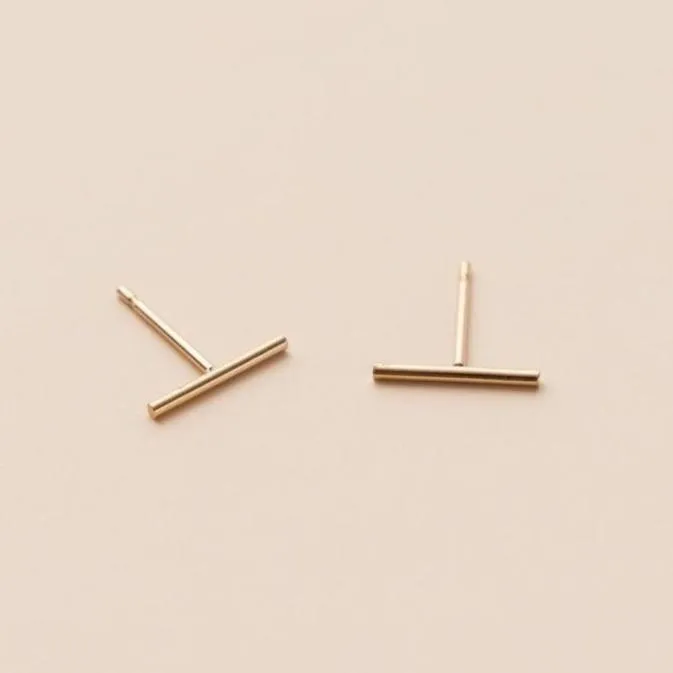 BAR POST EARRINGS