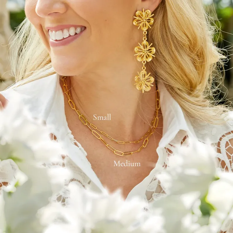 Basic Paperclip Chain Necklace - Small
