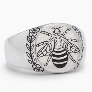Bee Wreath Signet