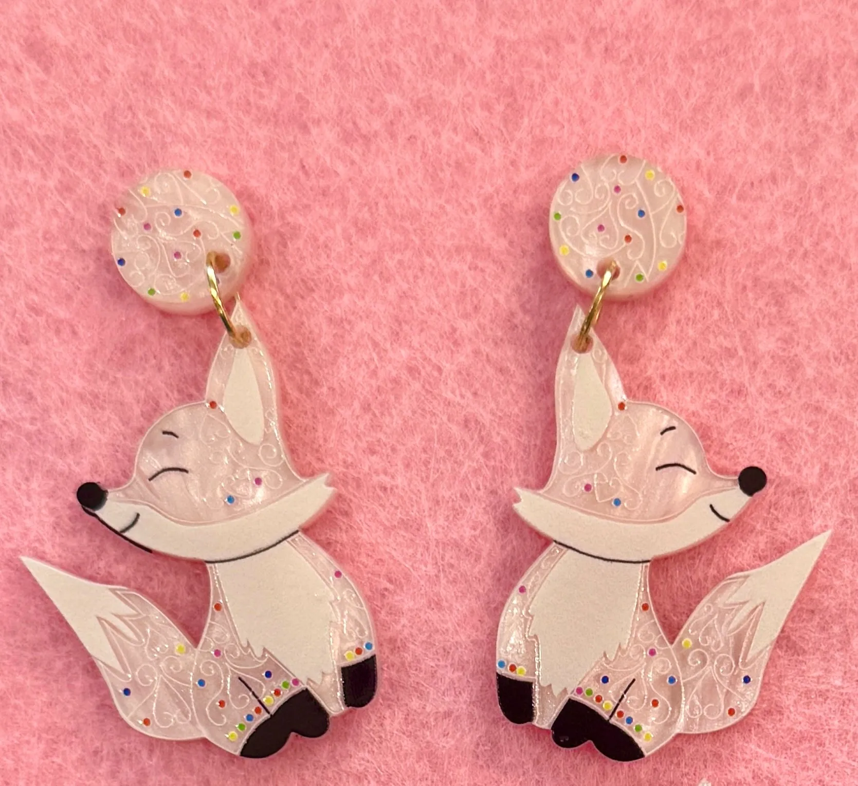 Biscuit the fox 🦊 - earrings - Set of 2