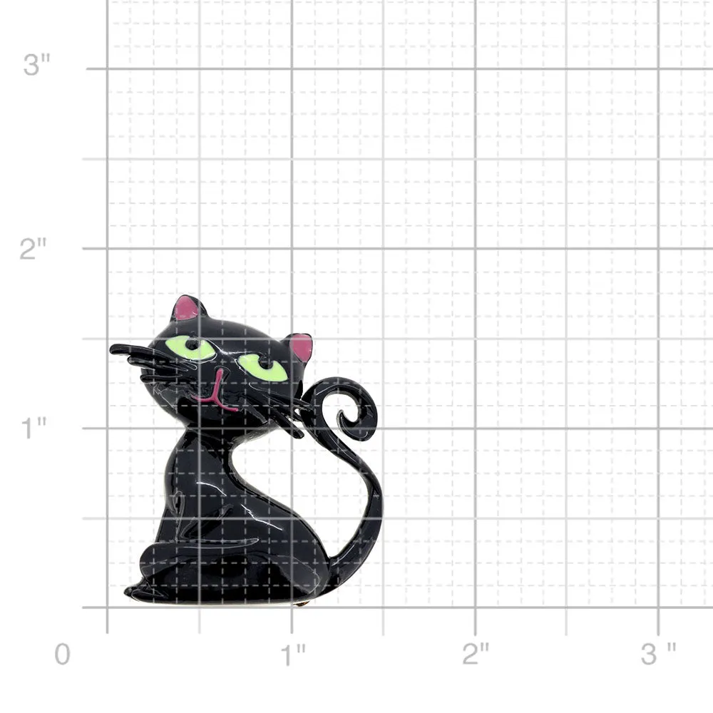 Black Cat Halloween Pin Brooch