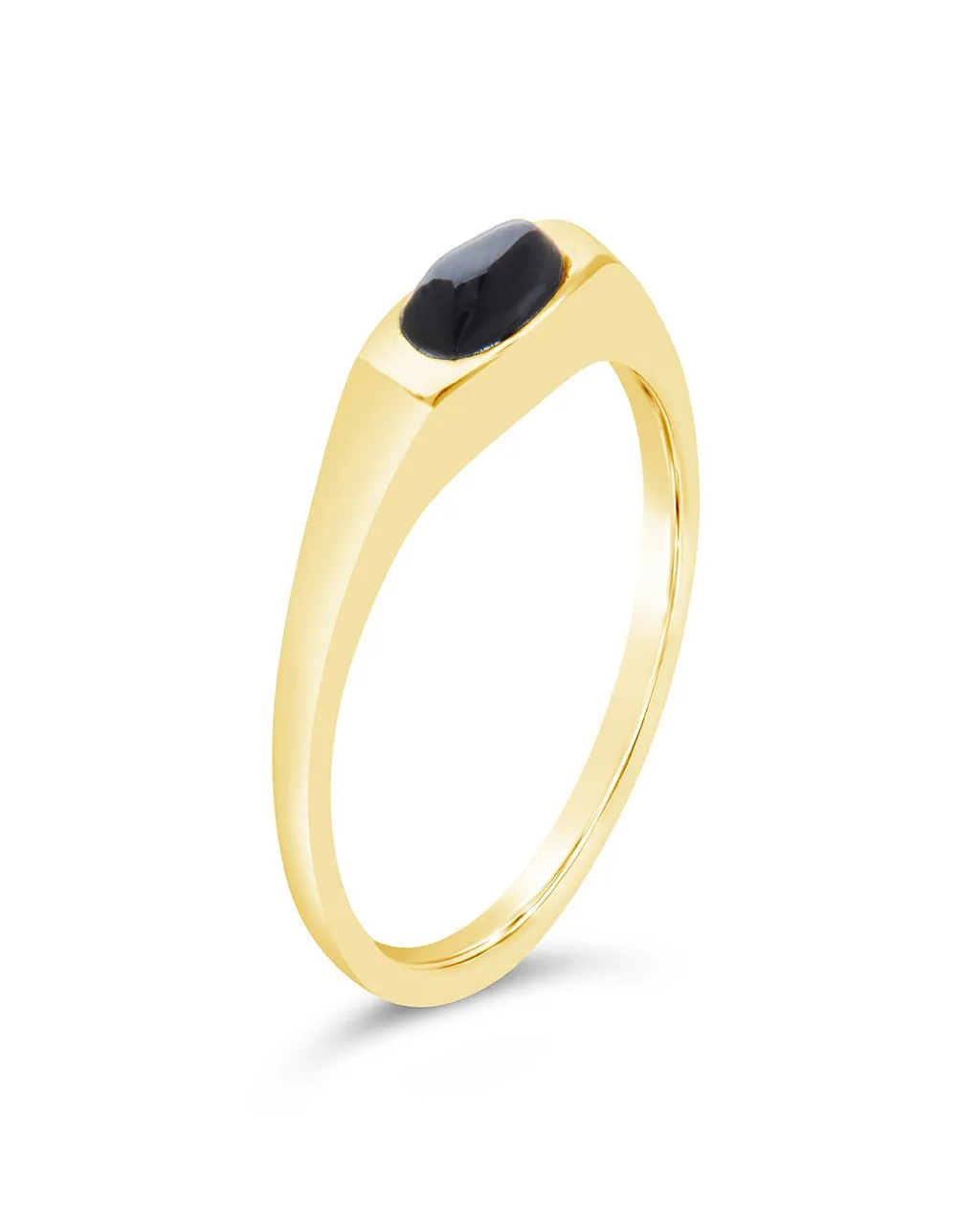 Black Onyx Signet Ring