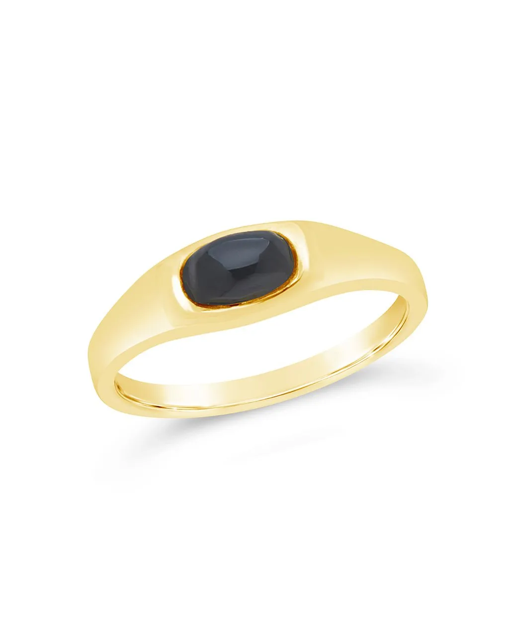 Black Onyx Signet Ring