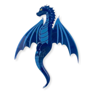 Blue Dragon - Mini Brooch