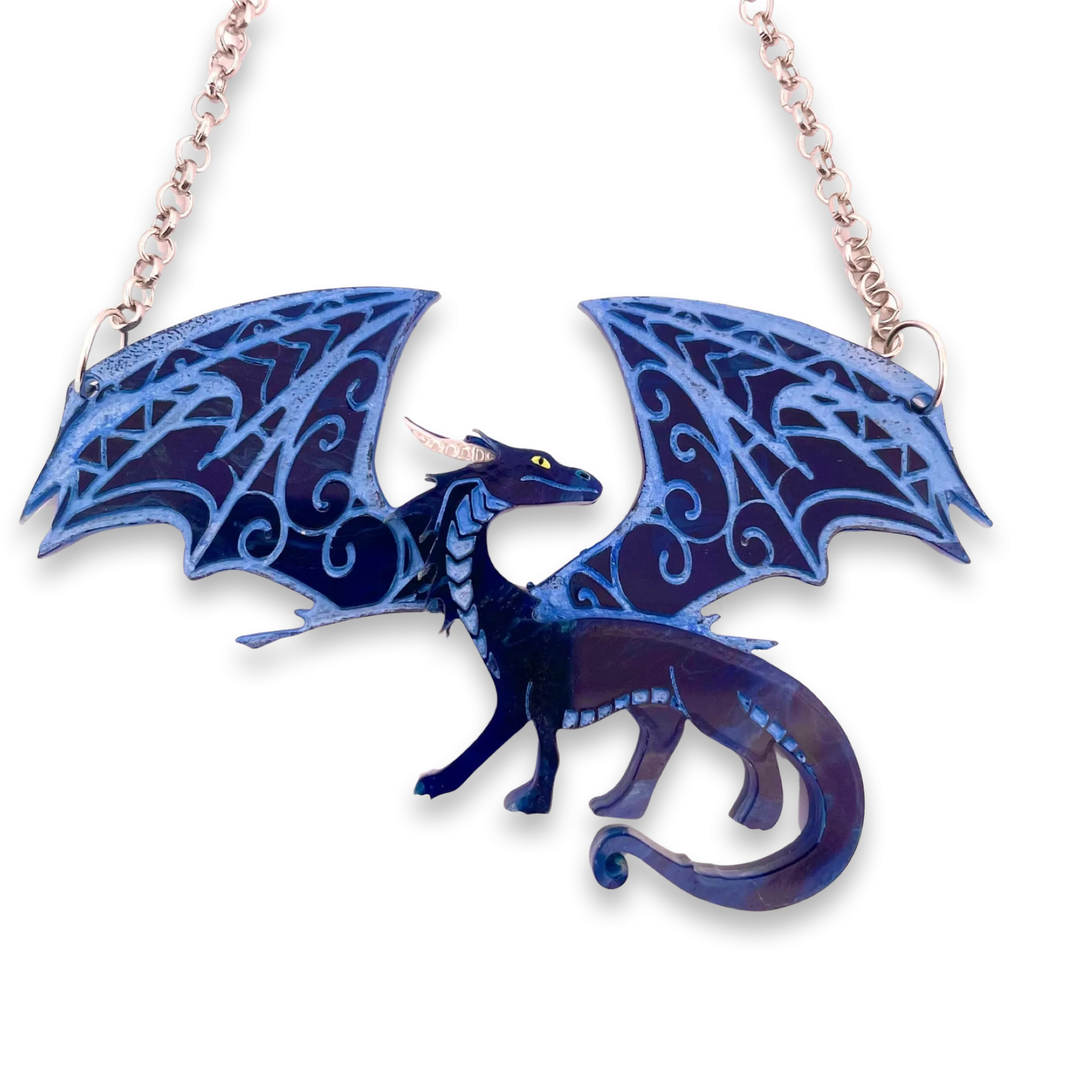 Blue Dragon - necklace