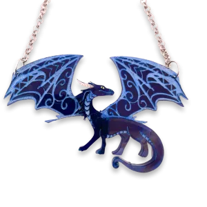 Blue Dragon - necklace