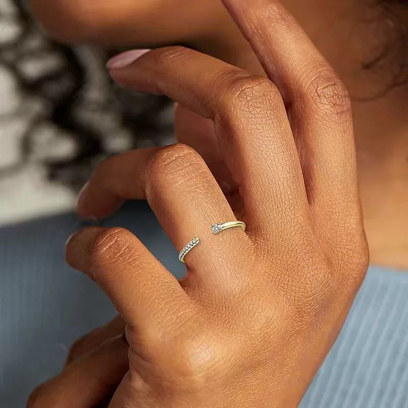 Boho & Mala 18k Gold Ring Sterling Silver (adjustable)