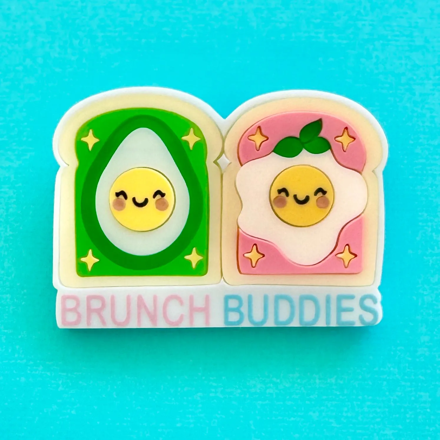 Brunch buddies  - Brooch - Set of 2