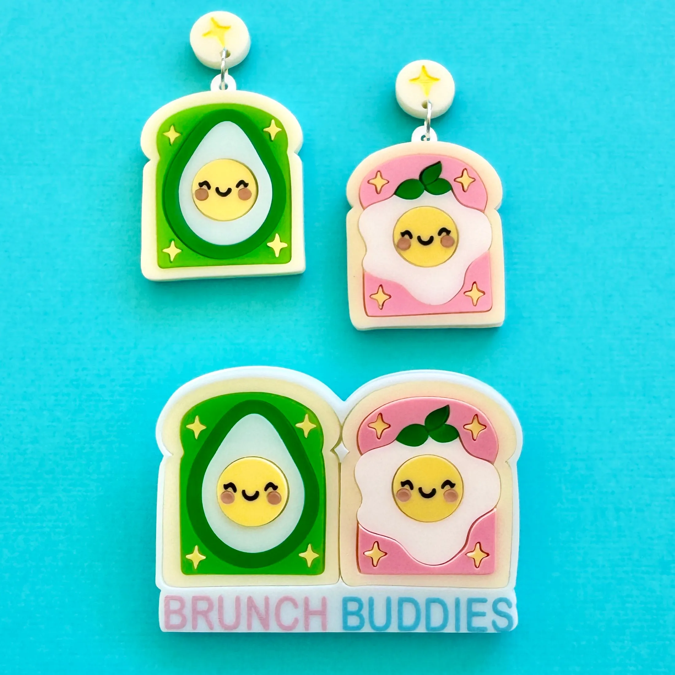Brunch buddies  - Earrings - Set of 2