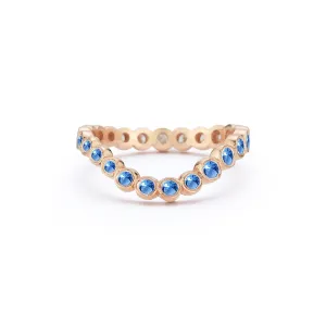 Bubble Wave Sapphire Ring