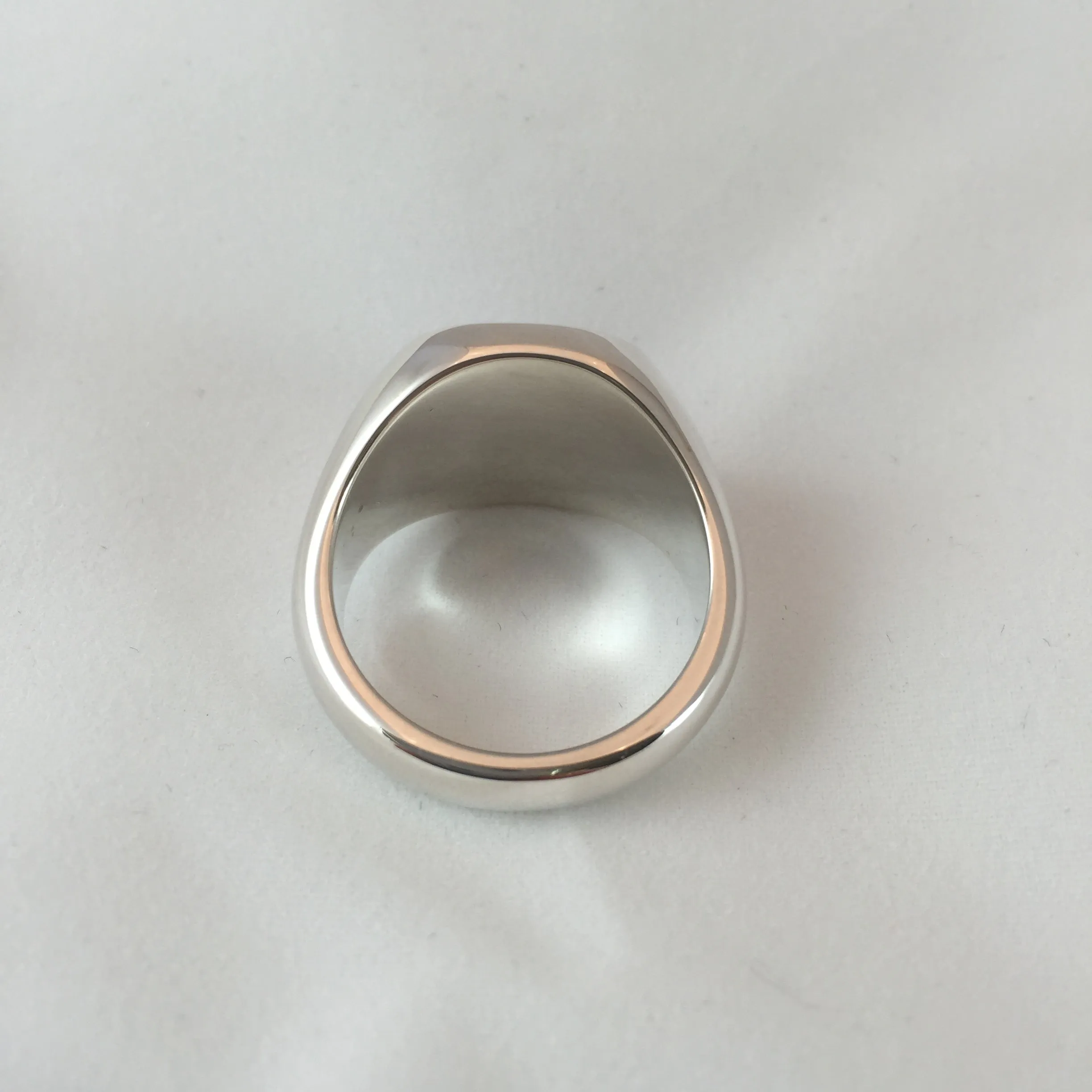 CAD Design Sterling Silver Signet Ring