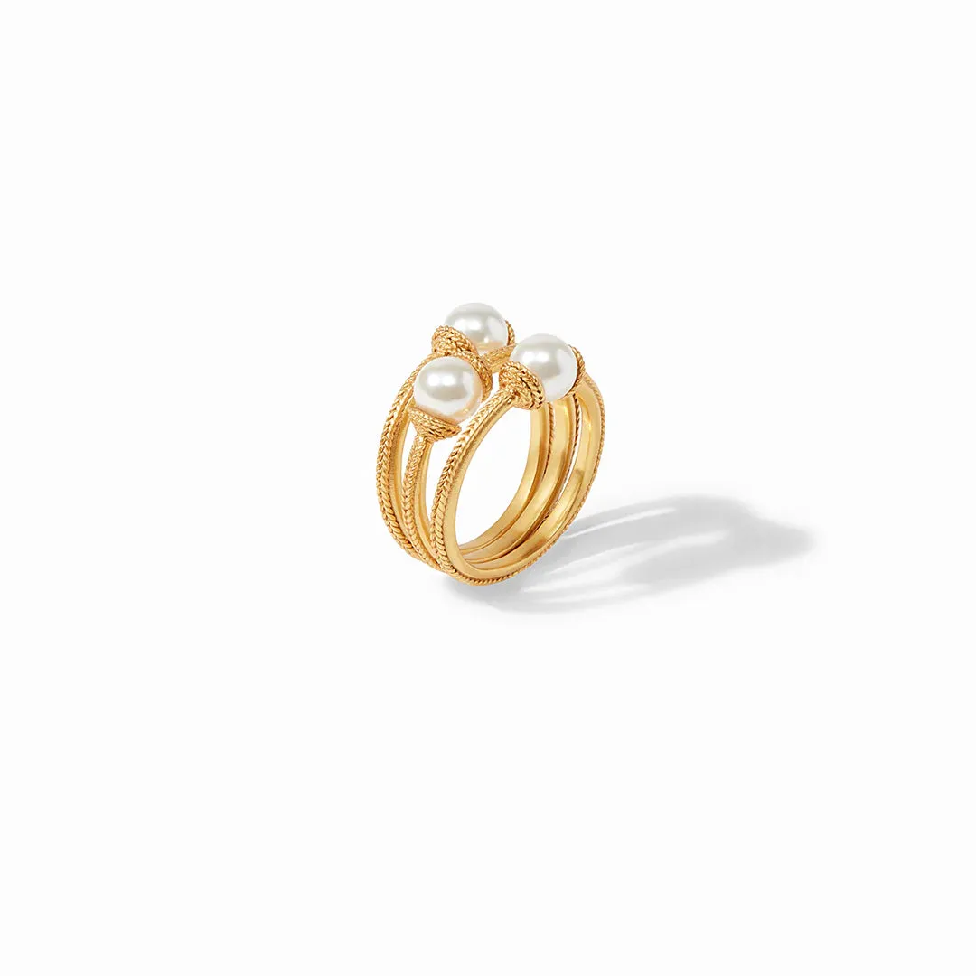 Calypso Trio Ring Pearl