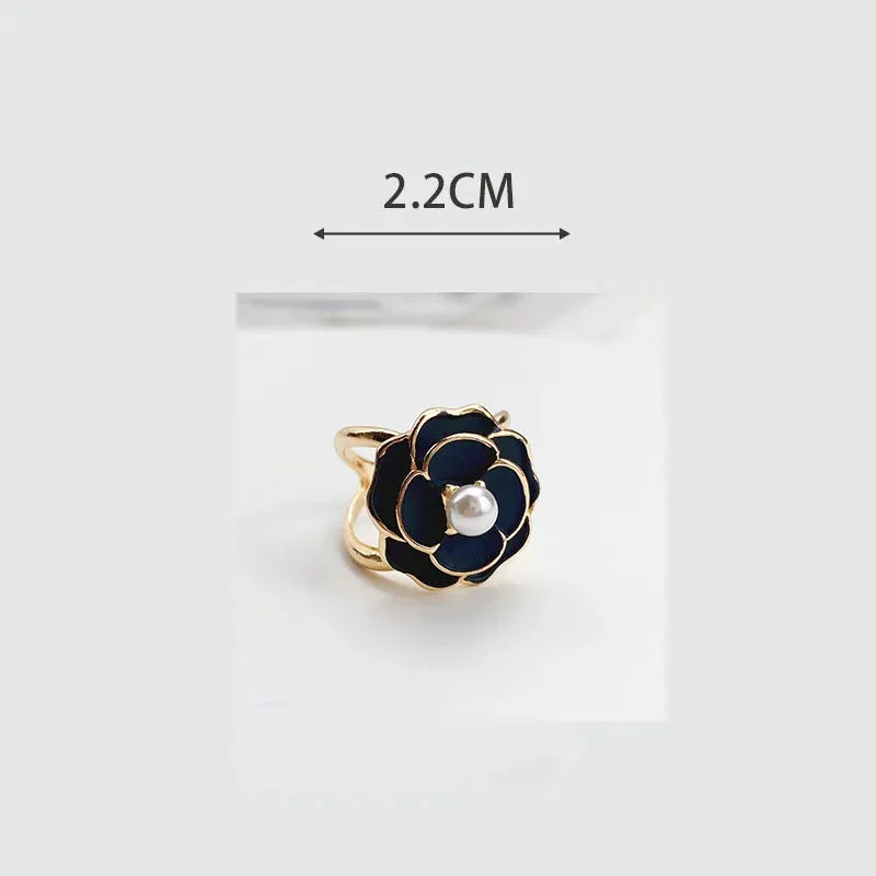 Camellia Silk Scarf Buckle Pin Women Coat Belt Buckles Shawl Ring Clip Scarves Fastener Brooches Clothing Corner Knotted Buttons