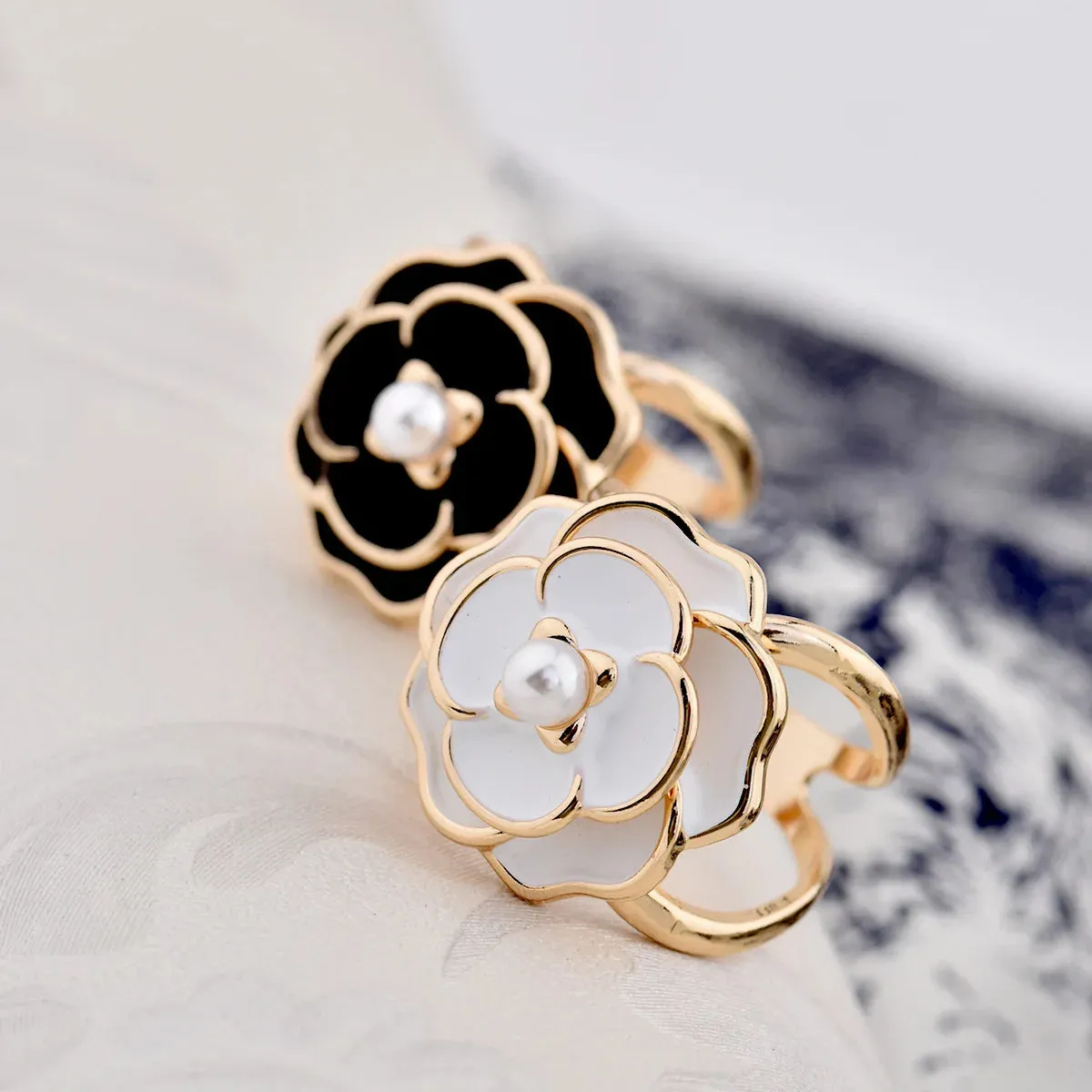 Camellia Silk Scarf Buckle Pin Women Coat Belt Buckles Shawl Ring Clip Scarves Fastener Brooches Clothing Corner Knotted Buttons