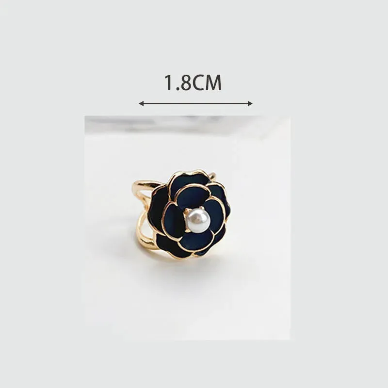 Camellia Silk Scarf Buckle Pin Women Coat Belt Buckles Shawl Ring Clip Scarves Fastener Brooches Clothing Corner Knotted Buttons