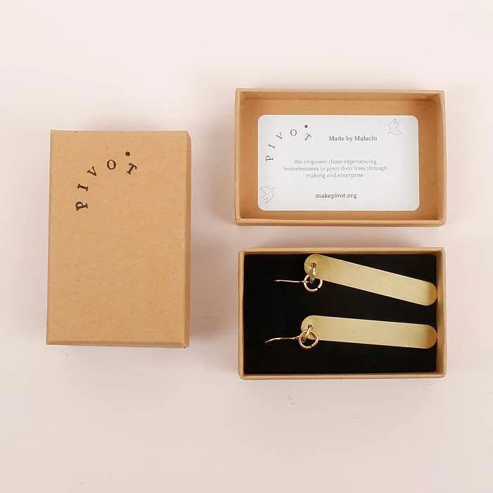 Carp Brass Earrings