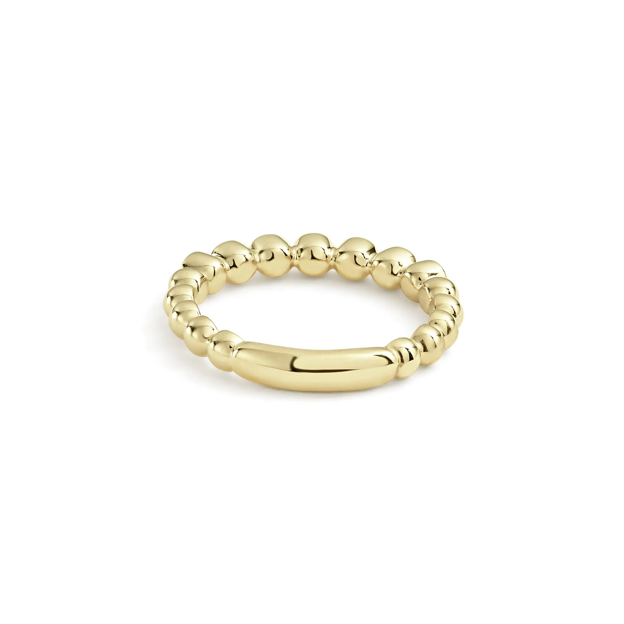 Caviar Gold 18K Gold and Diamond Stacking Ring